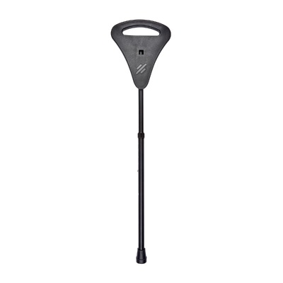 Black Adjustable Flipstick Walking Seat Stick