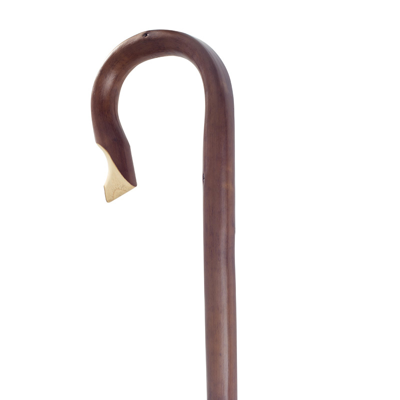 Chestnut Shepherd's Crook Walking Stick (4' 6'')