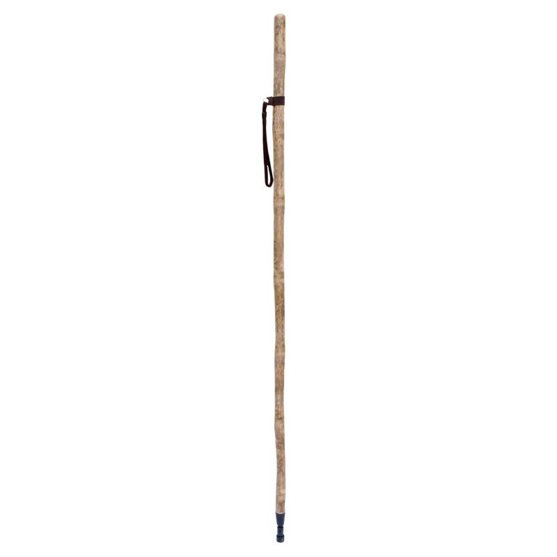 Lightweight Natural Bamboo Country Walking and Hiking Staff with Wrist Strap