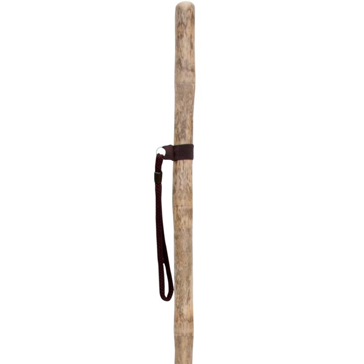 Lightweight Natural Bamboo Country Walking and Hiking Staff with Wrist Strap