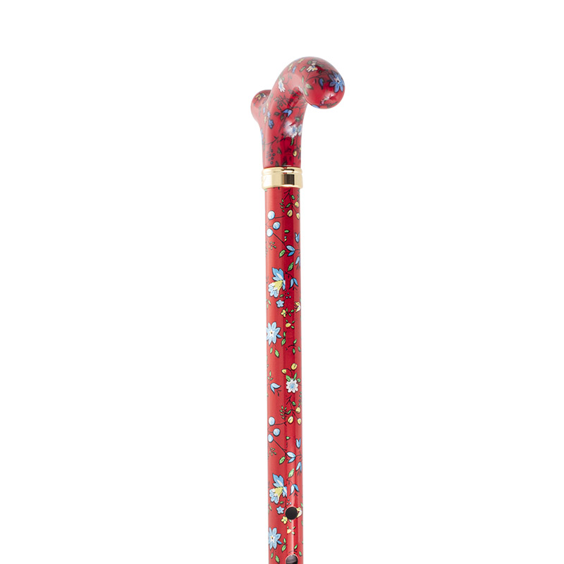 Classic Canes Extending Derby Lavender Floral Walking Stick main image 1