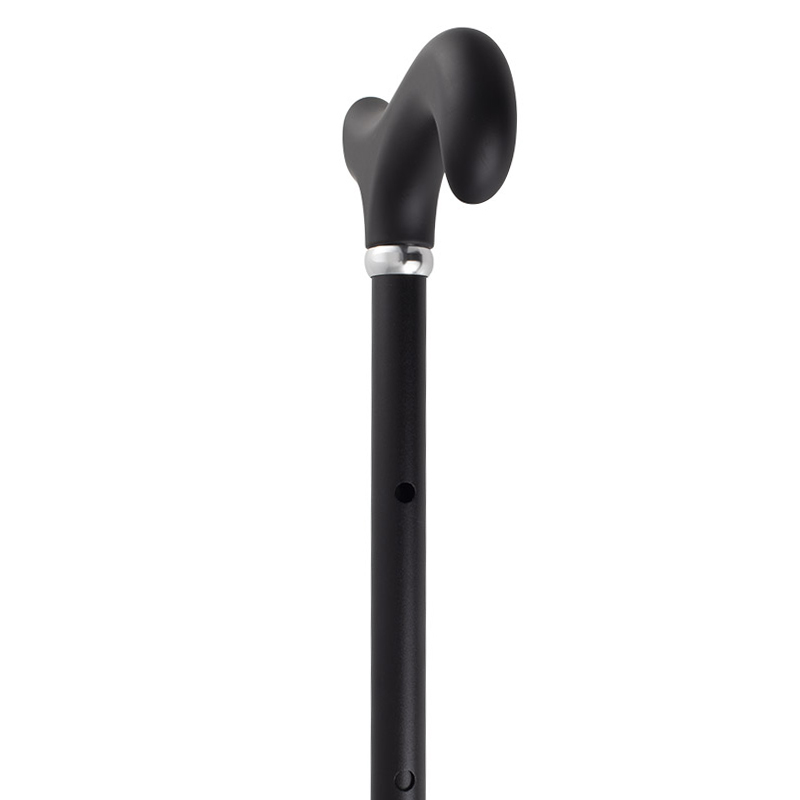 Classic Height Adjustable Black Derby Cane