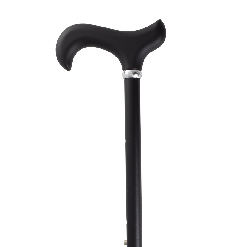 Classic Height Adjustable Black Derby Cane