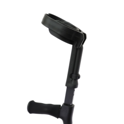 Cool Crutches Black Height Adjustable Crutch (Left-Handed)
