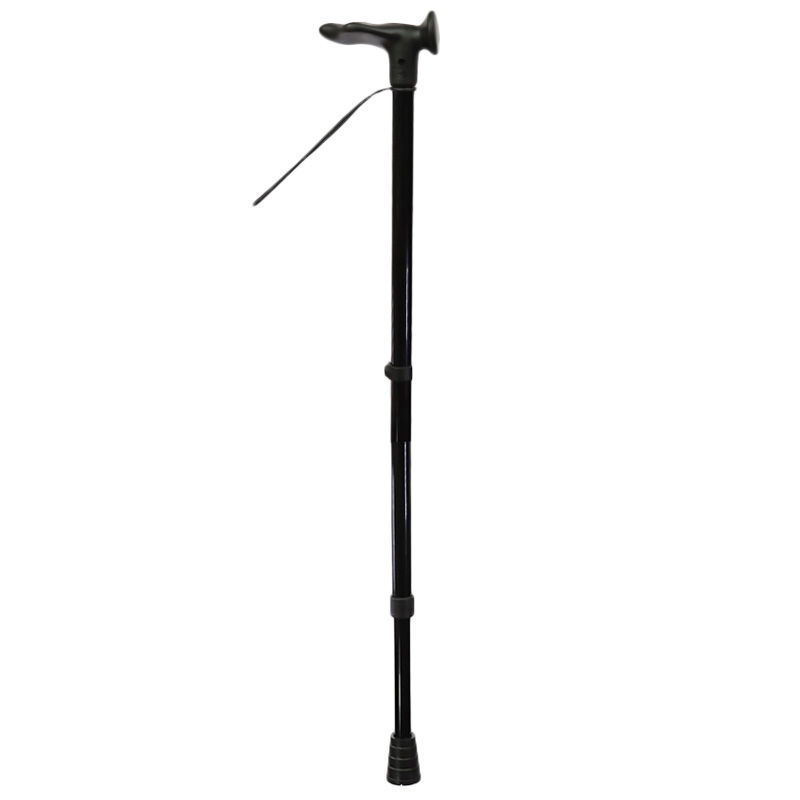Cool Crutches Black Height Adjustable Walking Stick (Right-Handed)
