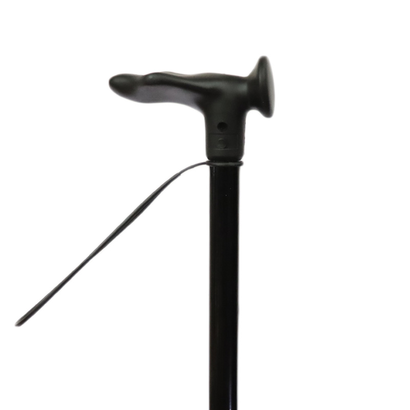 Black Height Adjustable Cane Right WalkingSticks.co.uk