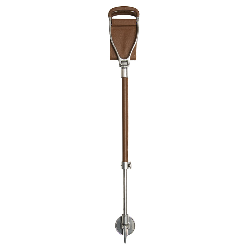 Country Tan Short Leather Walking Seat Stick