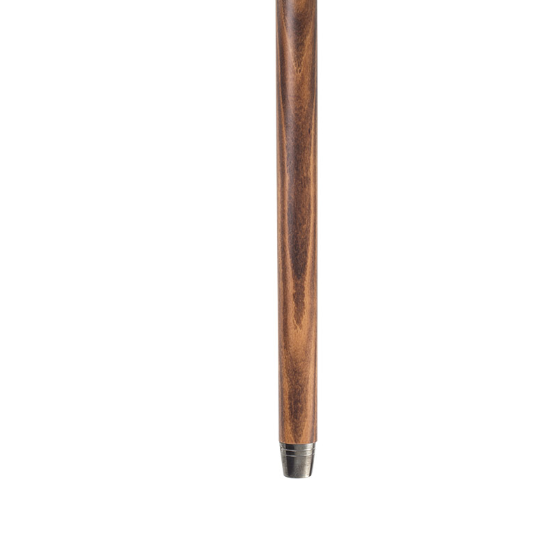 Beech Wood Tippling Flask Walking Stick with Crook Handle