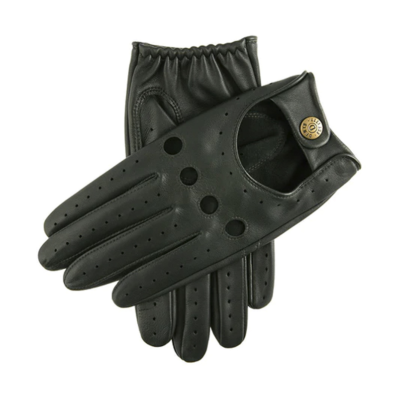 Dents Delta Men's British Racing Green Classic Leather Driving Gloves