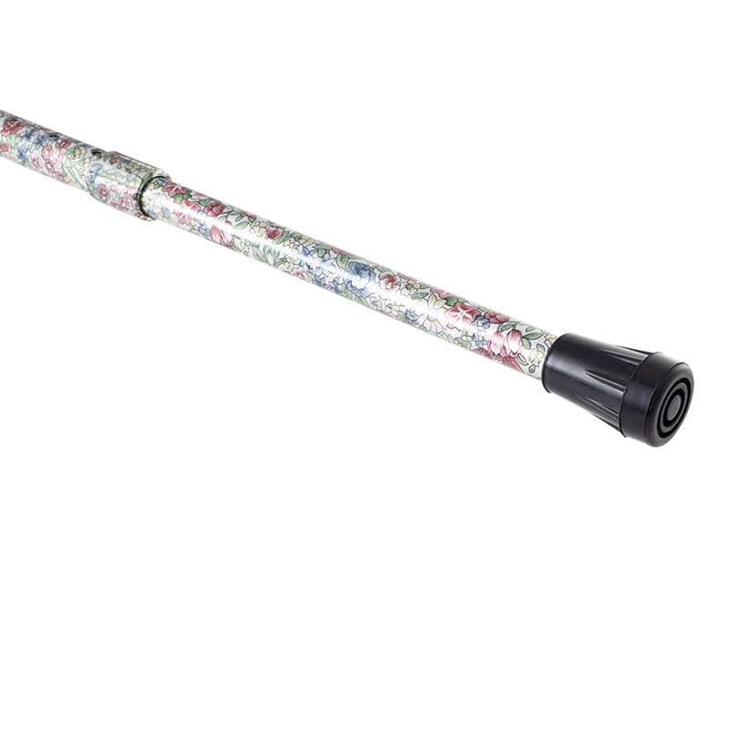 Derby Tea Party Extending Muted Floral Patterned Cane