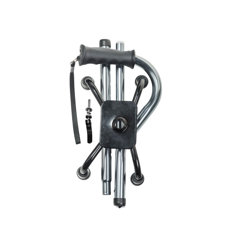 Drive Folding Height-Adjustable Offset Quad Cane