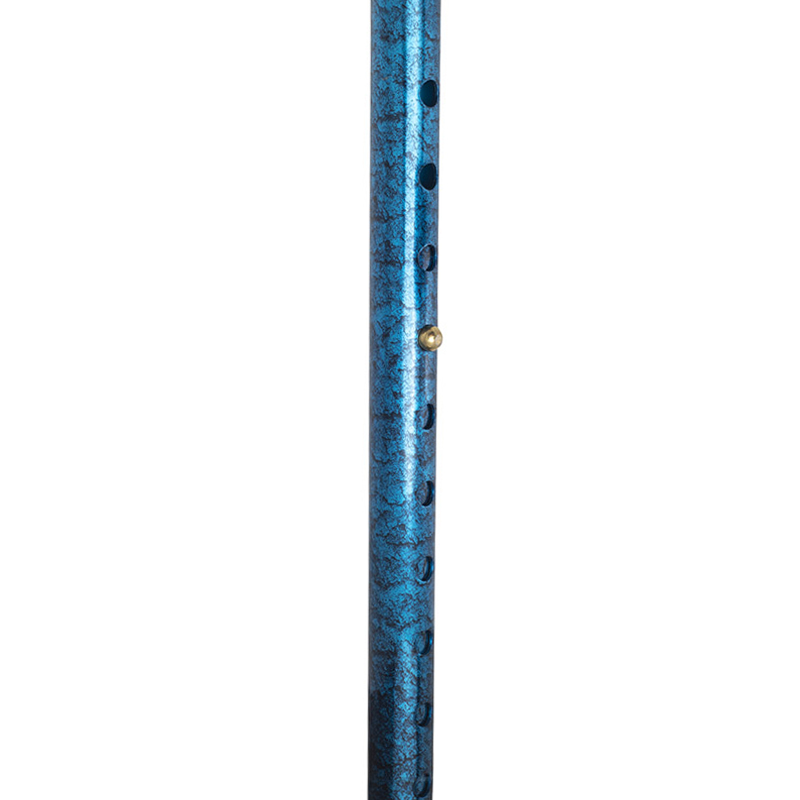 Blue Crackle Walking Stick Gel Handle - WalkingSticks.co.uk