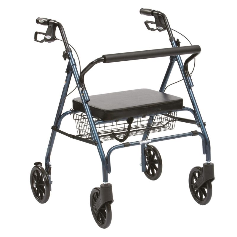 Drive Medical Blue Heavy-Duty Rollator