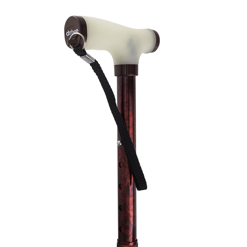 Drive Medical Copper Glow and Go Folding Walking Stick