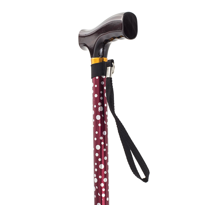 Drive Medical White Dot Cane w/ Strap - WalkingSticks.co.uk