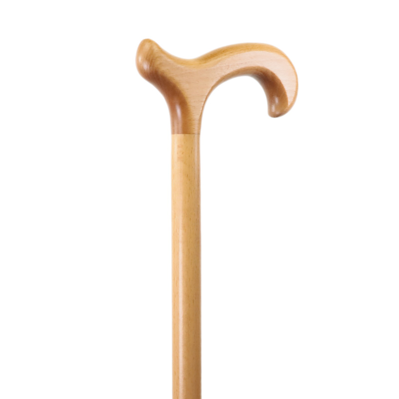 Beech Derby Handle Fixed-Height Wooden Walking Stick