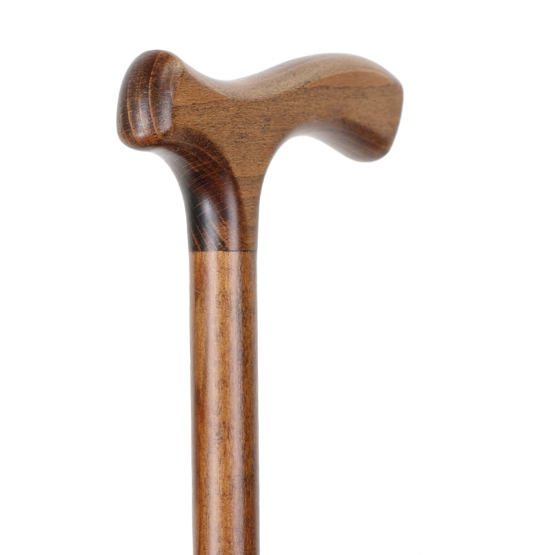 Extra-Long Brown Crutch Handle Wooden Walking Stick