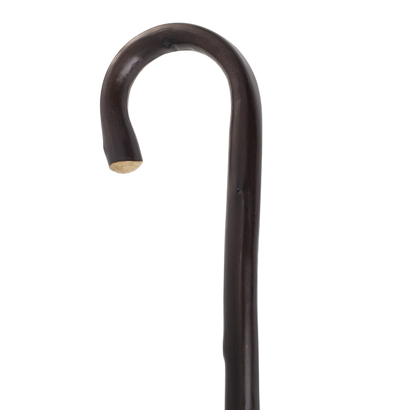 Gents' Extra-Long Chestnut Crook-Handle Walking Stick