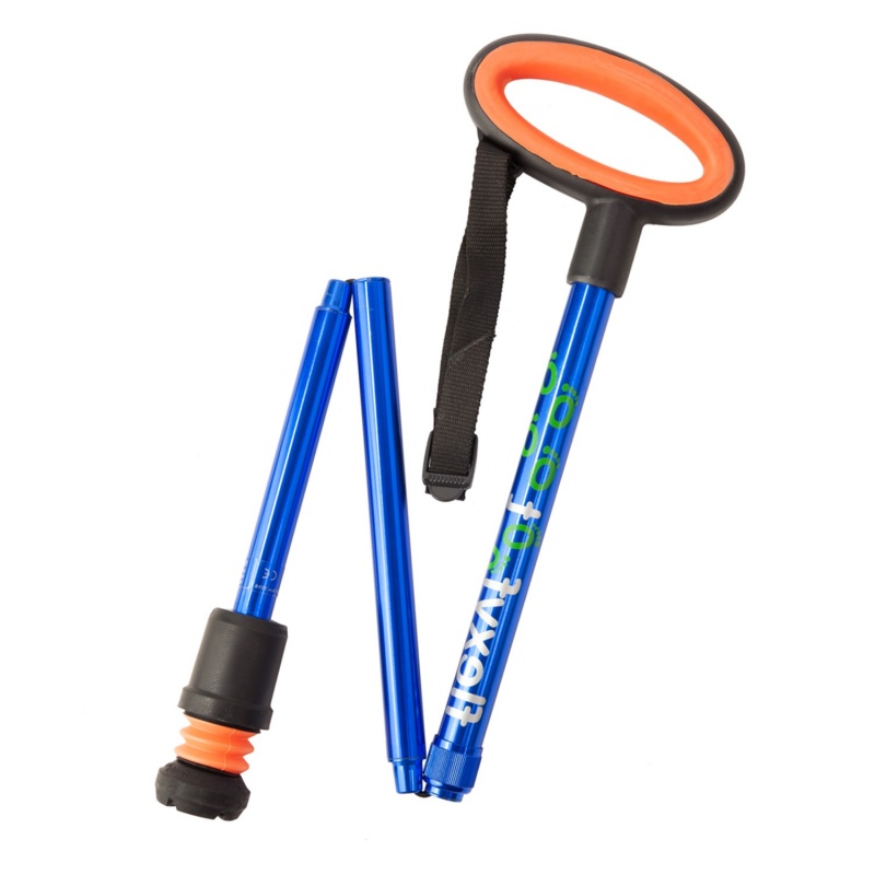 Flexyfoot Blue Folding Walking Stick