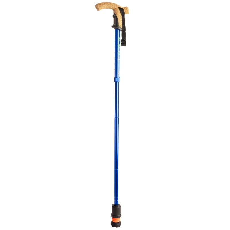 Flexyfoot Blue Folding Walking Stick - WalkingSticks.co.uk