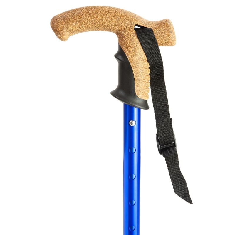 Flexyfoot Blue Folding Walking Stick - WalkingSticks.co.uk