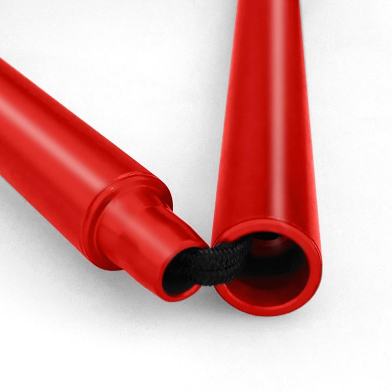 Flexyfoot Cork Derby Handle Red Folding Walking Stick