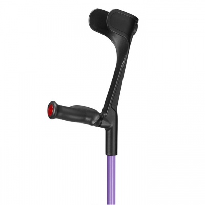 Flexyfoot Lilac Open-Cuff Comfort-Grip Adjustable Crutch (Left Hand)