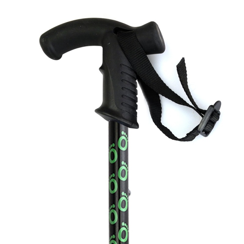 Flexyfoot Soft Derby Handle Black Telescopic Walking Stick