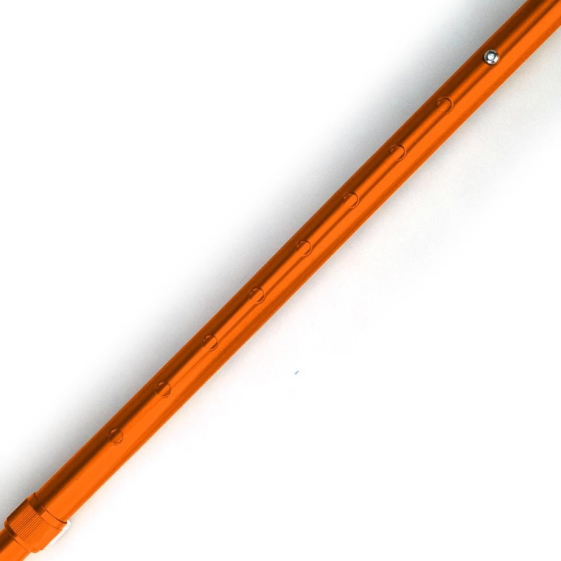 Flexyfoot Soft Derby Handle Orange Folding Walking Stick