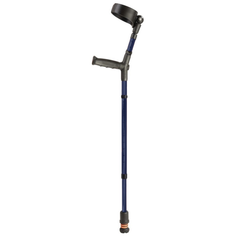 Flexyfoot Standard Soft Grip Handle Closed Cuff Blue Crutch