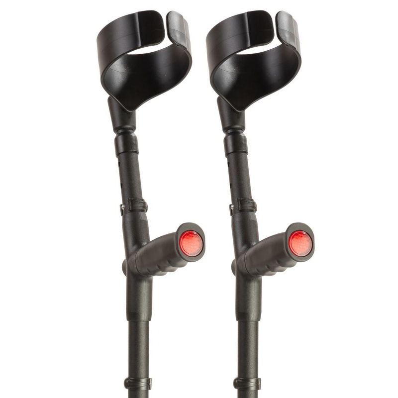 Flexyfoot Standard Soft-Grip Handle Closed-Cuff Crutches (Pair)