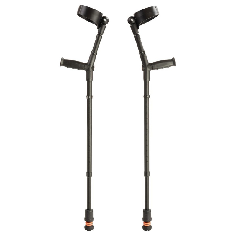 Flexyfoot Standard Soft-Grip Handle Closed-Cuff Crutches (Pair)