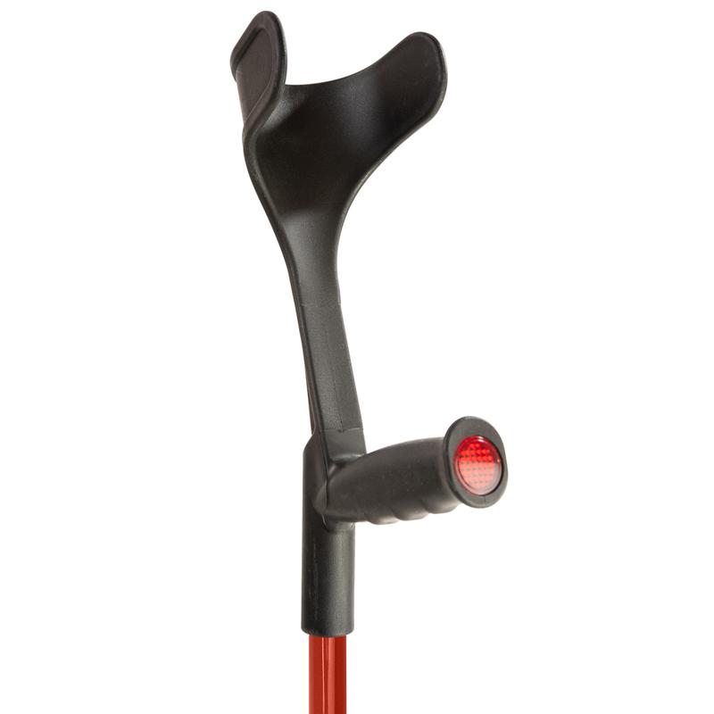 Flexyfoot Standard Soft Grip Handle Open Cuff Red Crutch