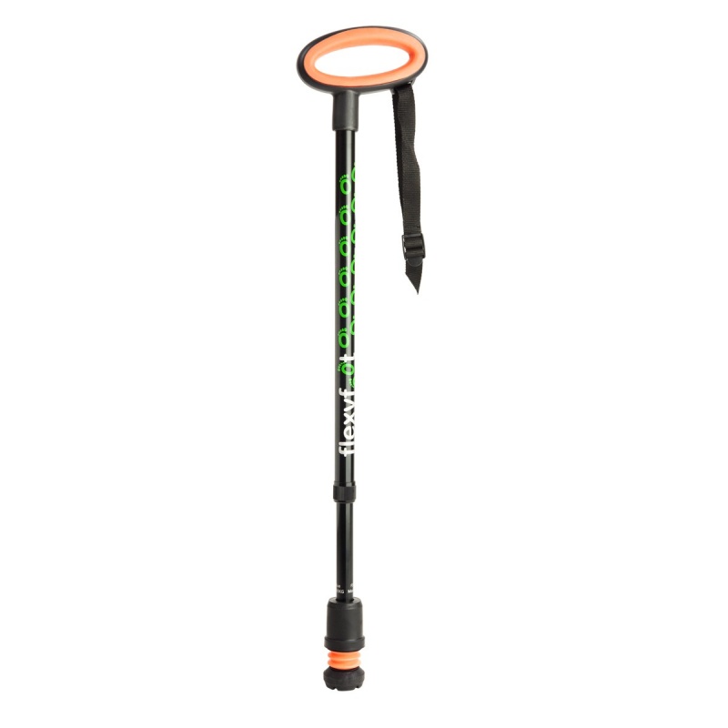 Flexyfoot Black Telescopic Walking Stick