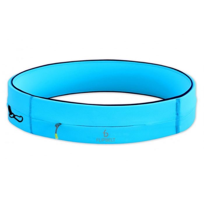 FlipBelt Zipper Aqua Blue Storage Belt