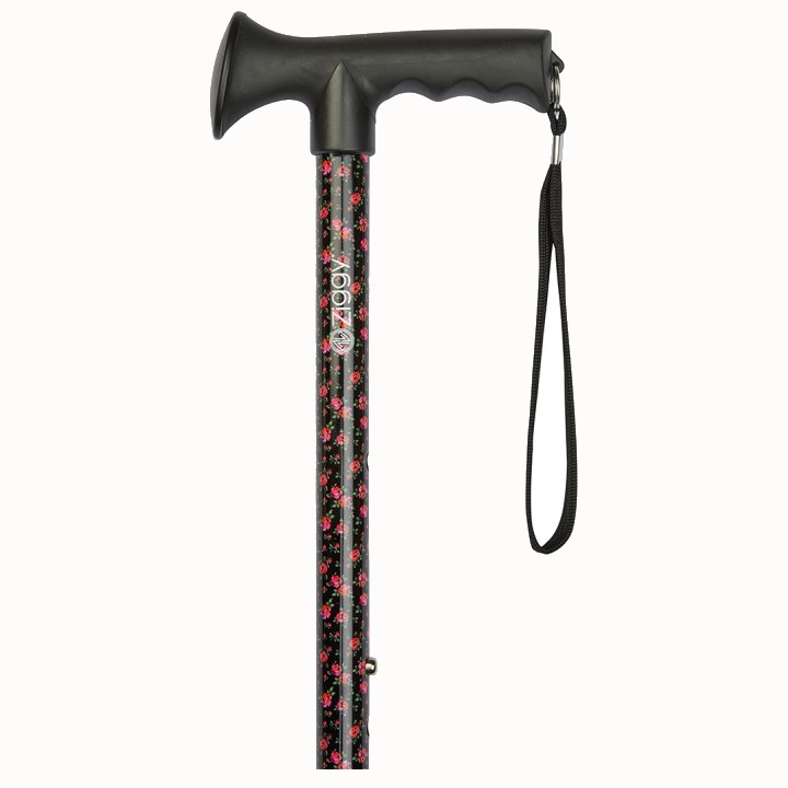 HeightAdjustable Floral Walking Stick WalkingSticks.co.uk