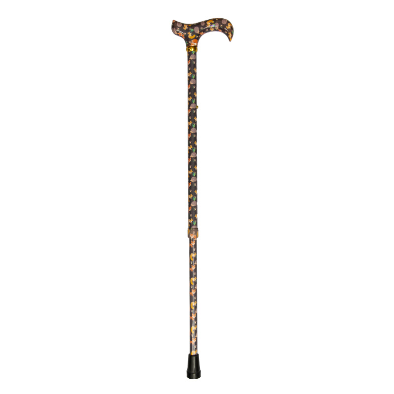 Forest Creatures Animal Friends Derby Adjustable Walking Stick