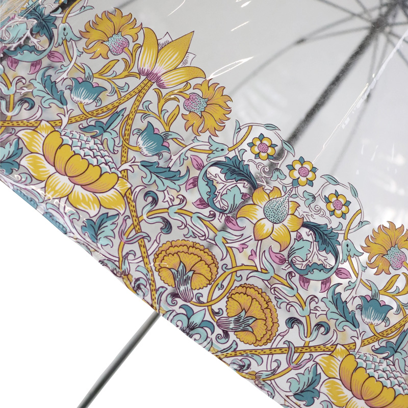 ★英国王室御用達【Fulton】Morris & Co. Birdcage 2 ロデン 傘 雨傘】フルトン (FULTON) Funbrella-2 ワンポイントロゴ 長傘