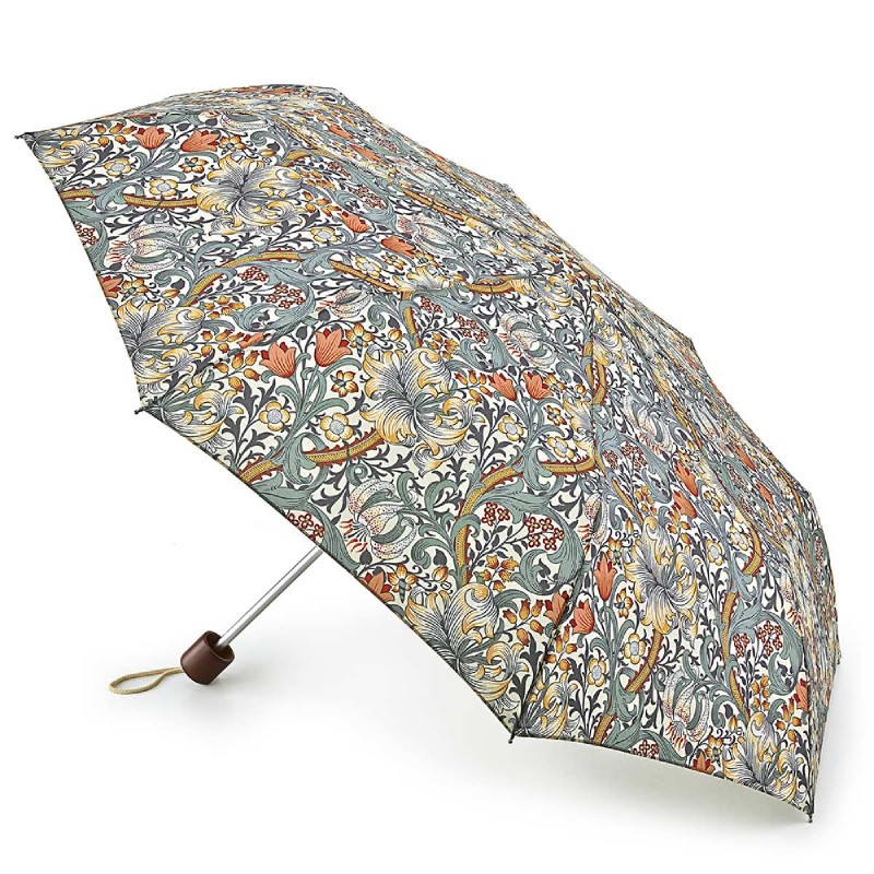 Fulton Minilite-2 Morris and Co. Folding UV Umbrella (Golden Lily Minor)