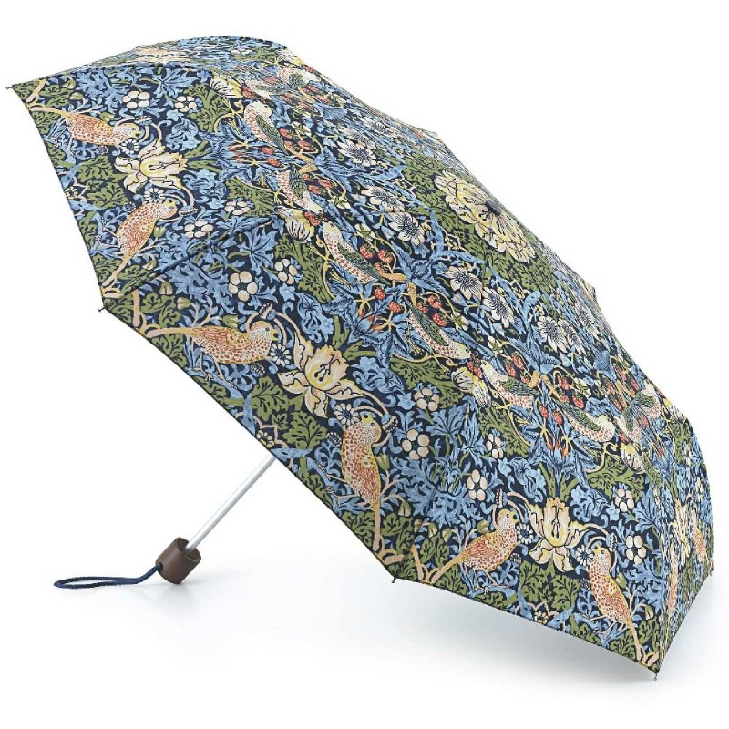 Fulton Minilite-2 Morris and Co. UV Folding Umbrella (Strawberry Thief)