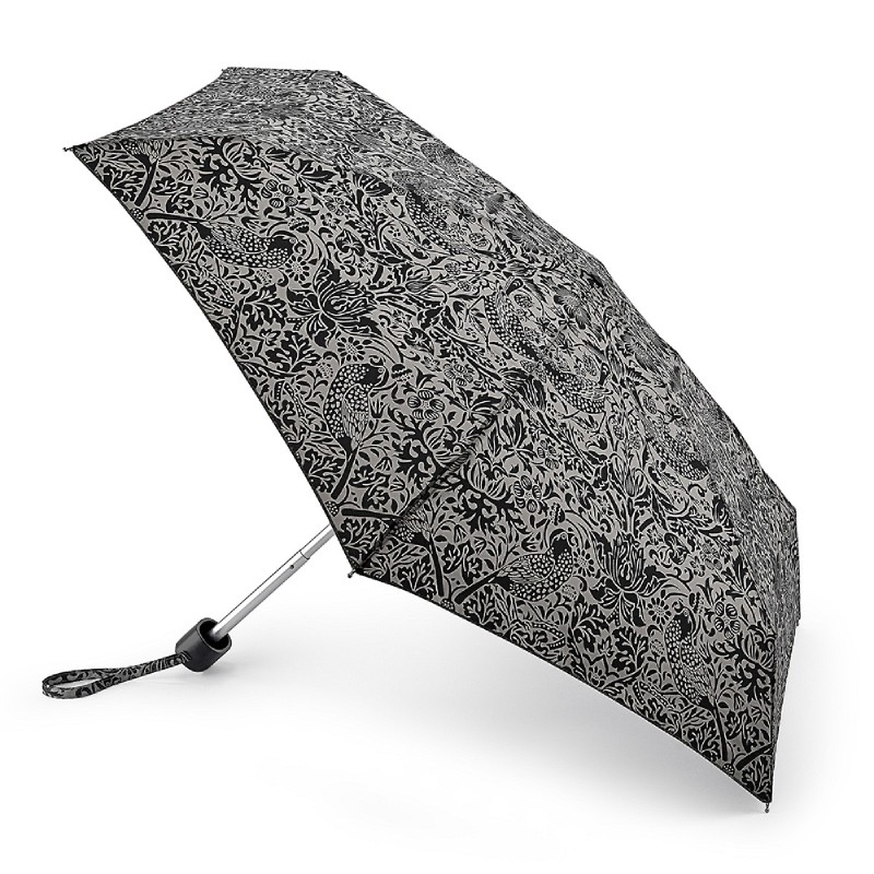 Fulton Tiny 2 Morris and Co Collection Foldable UV Umbrella (Strawberry Thief Pure)