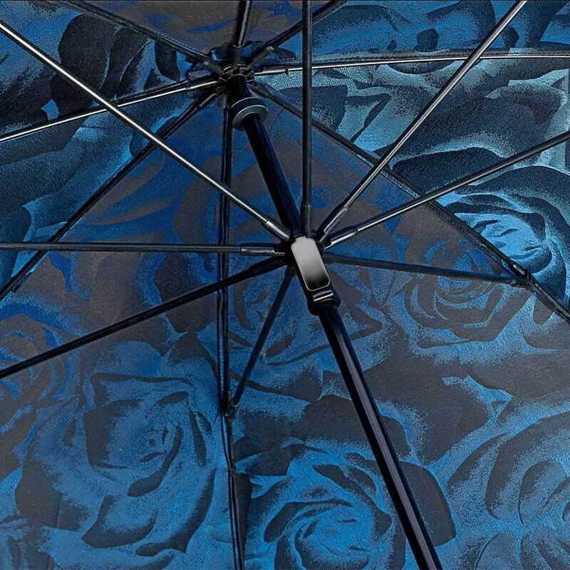 Fulton Diamond Collection 'The Princess' Lady's Walking Umbrella (Navy Rose)