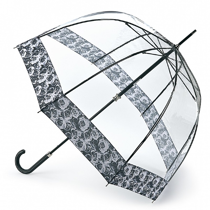 Fulton Birdcage Luxe Clear Dome Umbrella (Photo Rose)