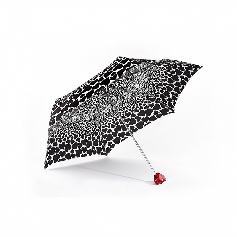 Fulton Curio 2 UV Folding Umbrella (Falling Hearts)