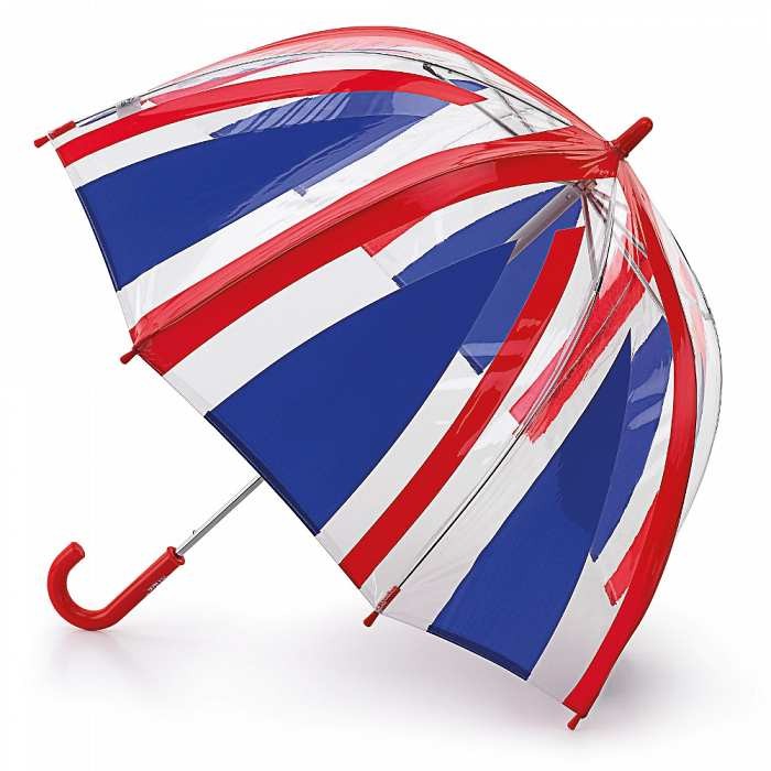 Fulton Funbrella Clear Dome Children's Umbrella (Union Jack)