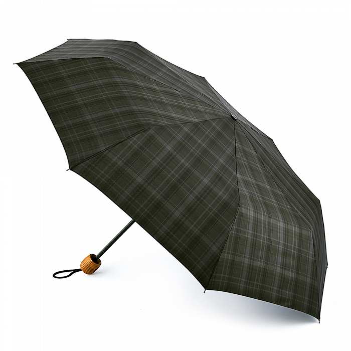 Fulton Hackney Gents' Compact Folding Umbrella (Charcoal)