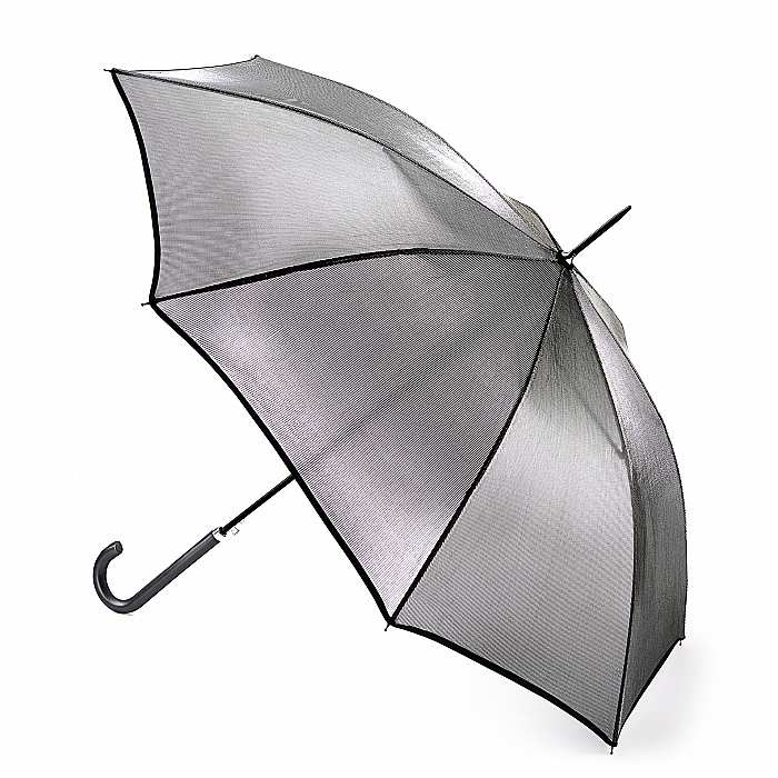 Fulton Kew Automatic Iridescent Silver Luxury Ladies Umbrella