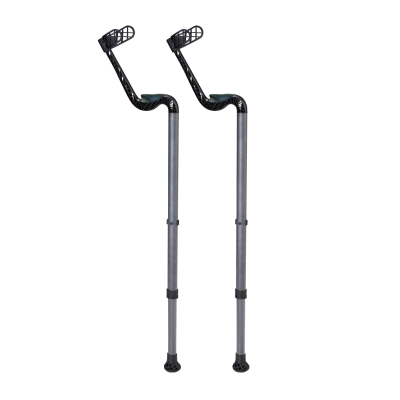 Ossenberg Soft Grip Ganymed Grey Crutches (Pair)