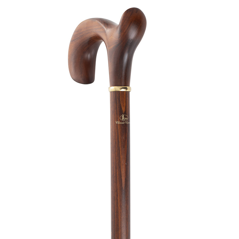 Gents' Beech Derby Walking Stick for Left-Handed Users