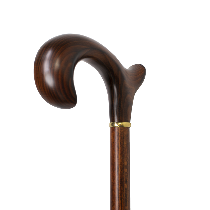 Gents' Beech Derby Walking Stick for Right-Handed Users